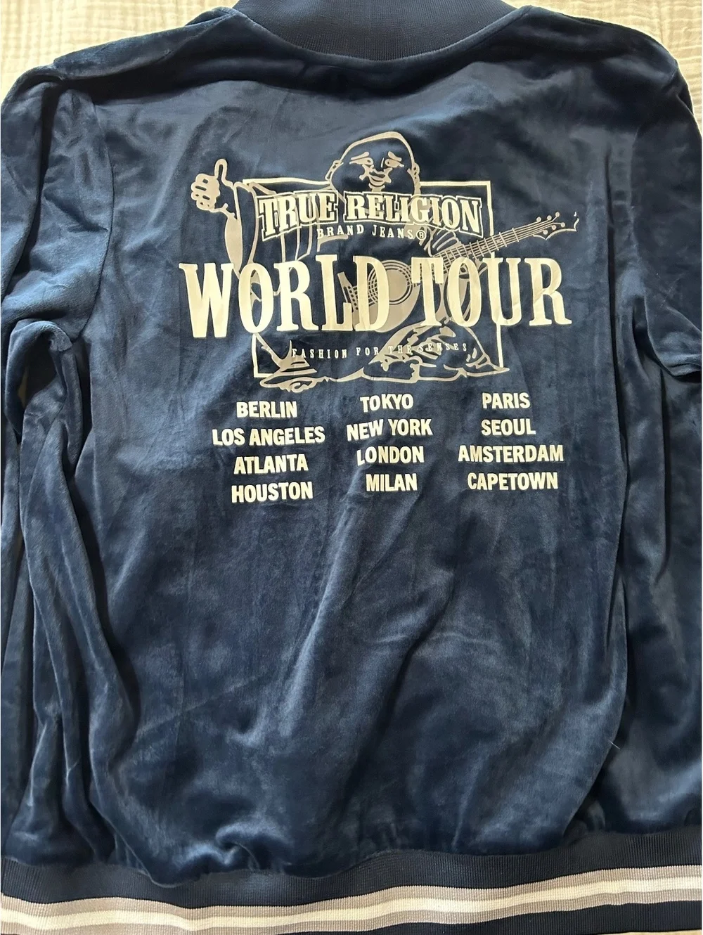 True Religion Velour World Tour Track Jacket